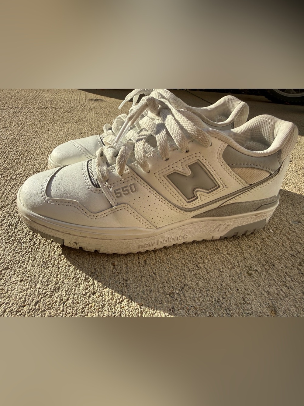 New Balance Kids 550 Sneakers in White